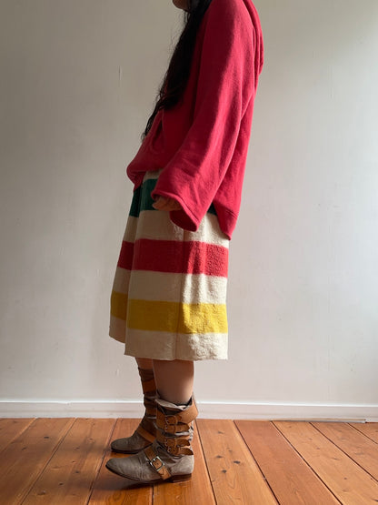 old blanket short pants / border