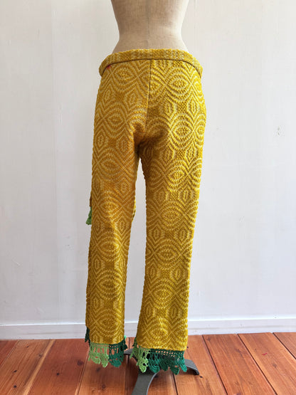 old coverlet slim flare pants / gold