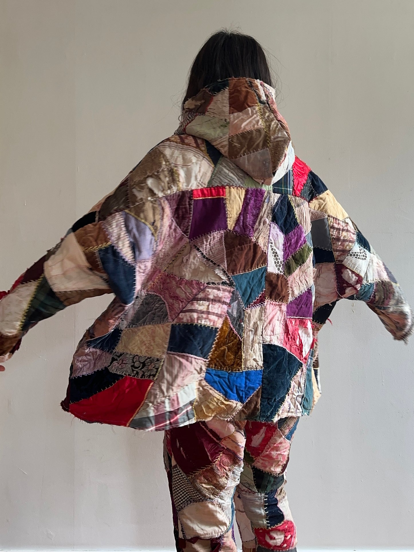 old quilt crazy parka