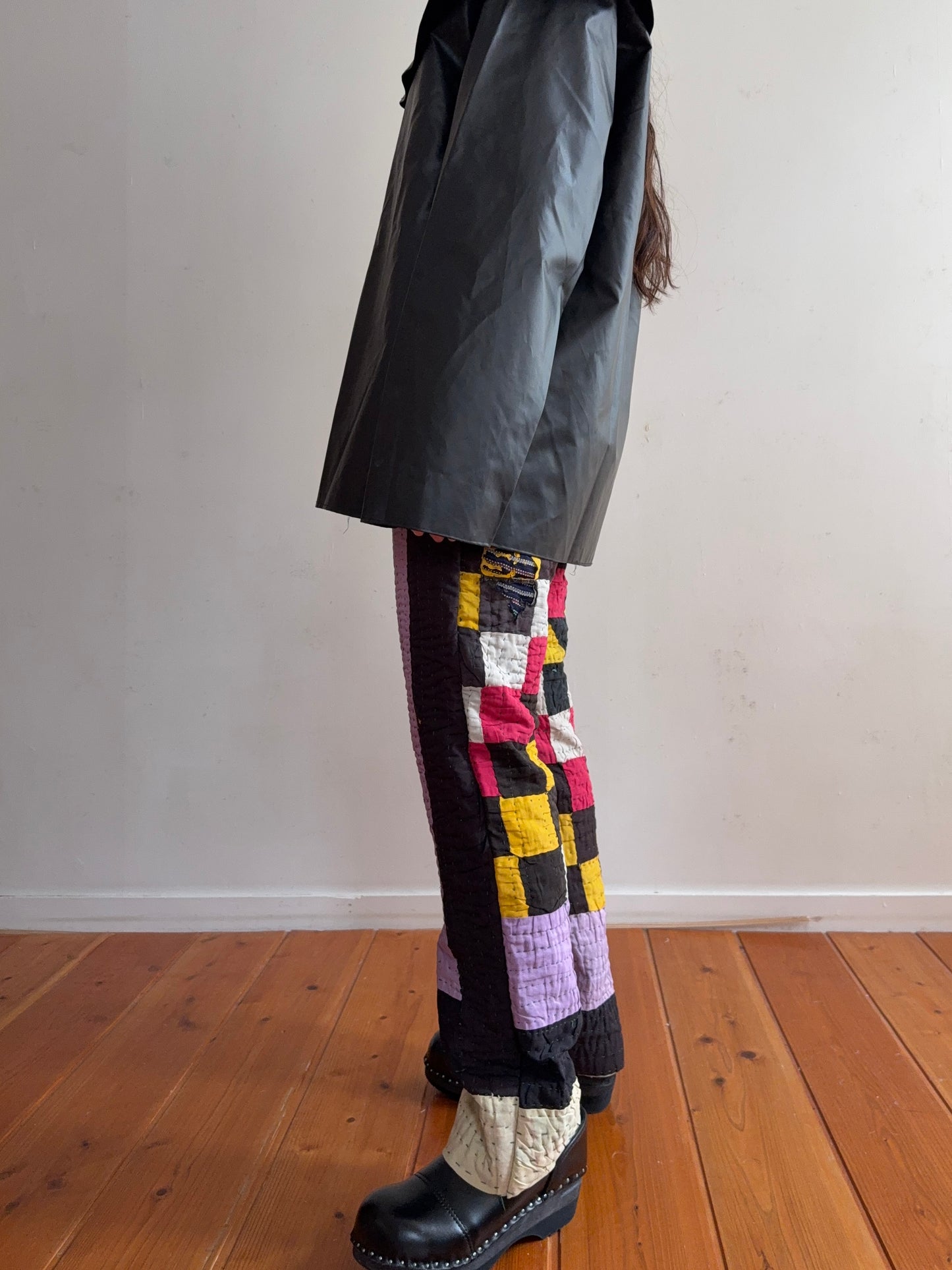 old quilt slim pants
