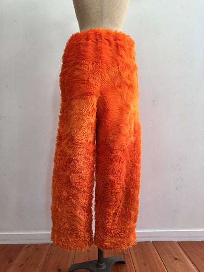 old fur pants /orange