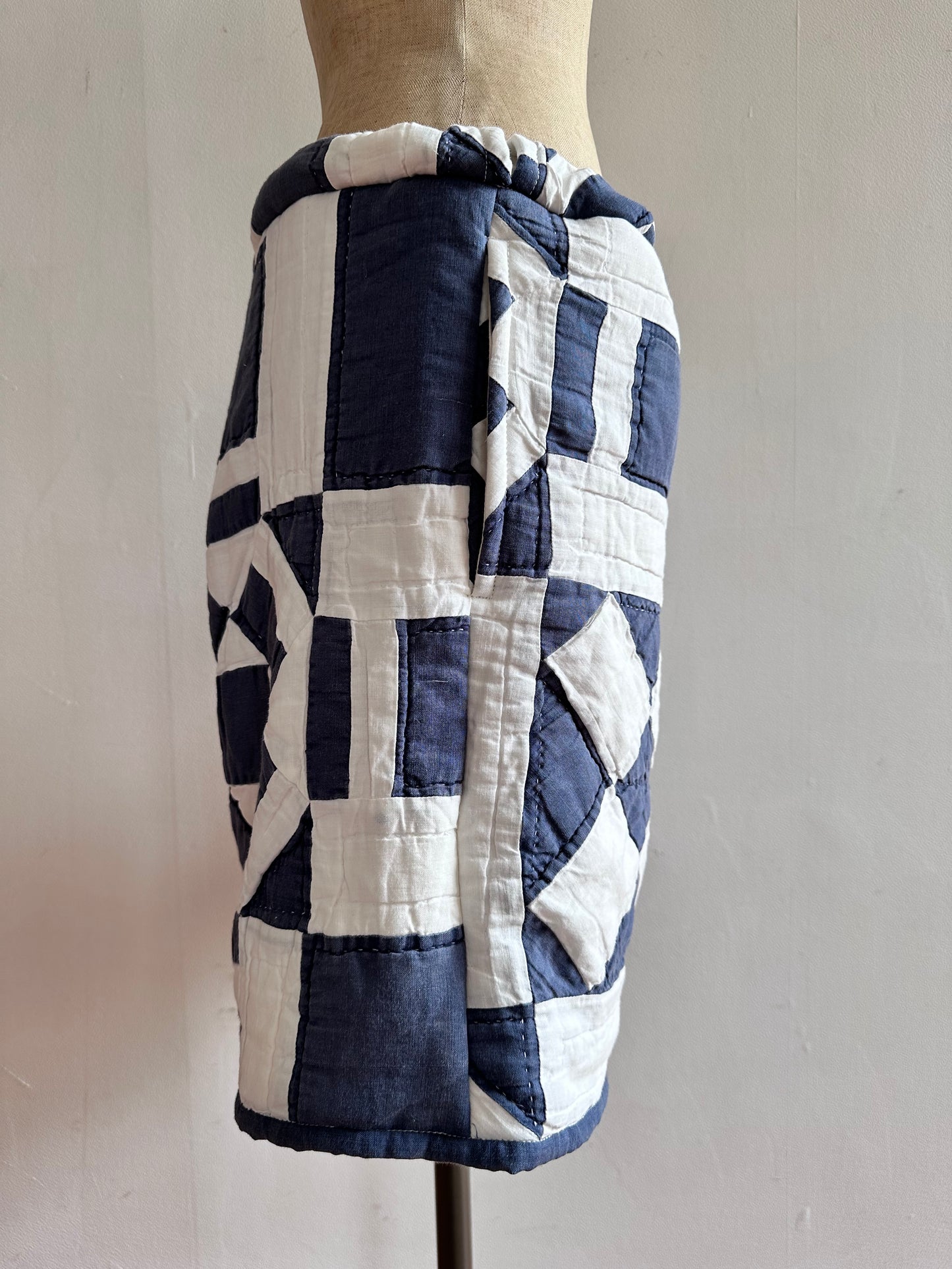 old quilt short pants