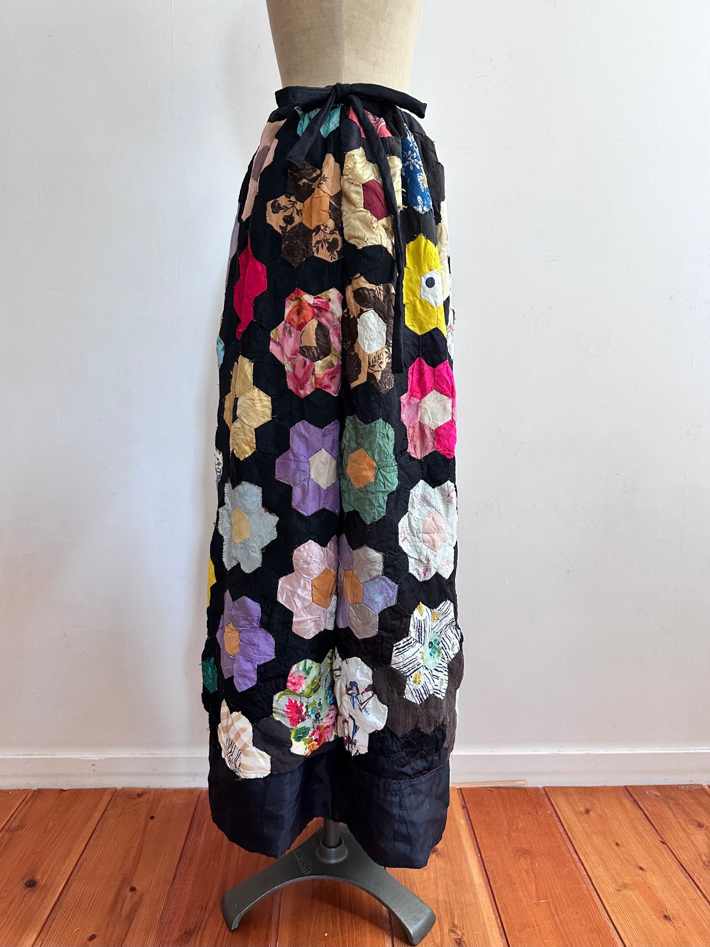 old quilt little change skirt