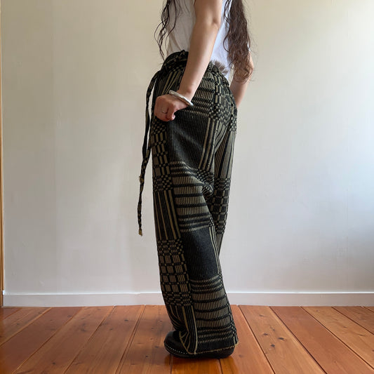 old coverlet tuck wide pants