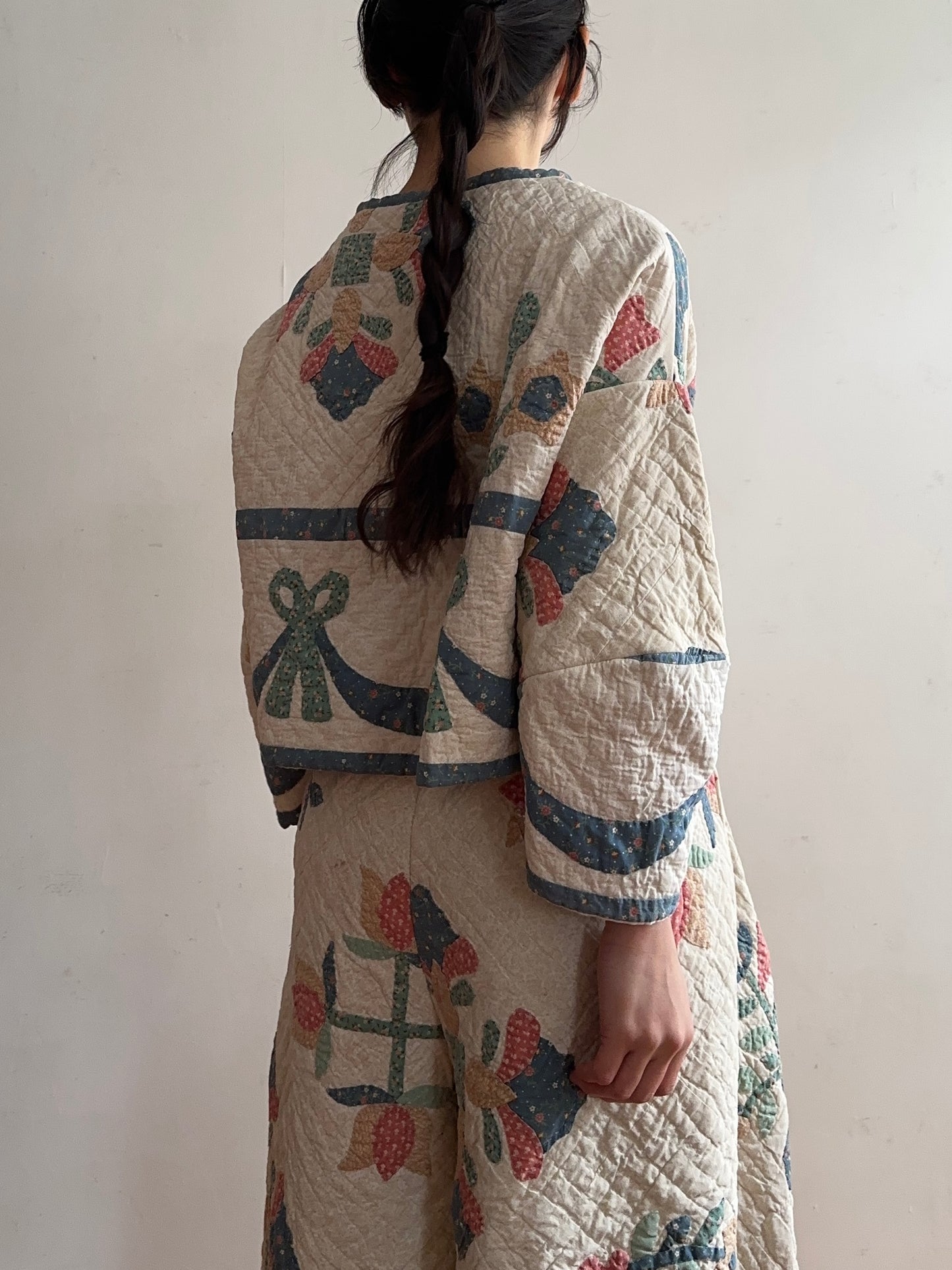 old quilt lantern tops