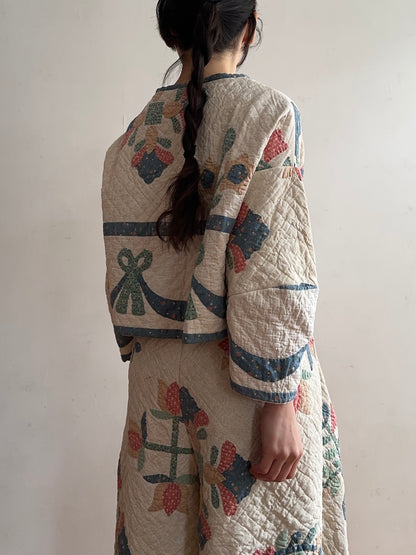 old quilt lantern tops