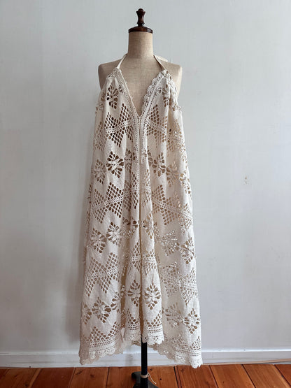 old crochet lace little change skirt