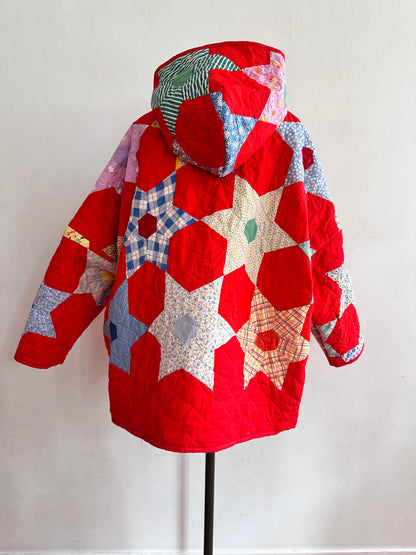 old quilt parka
