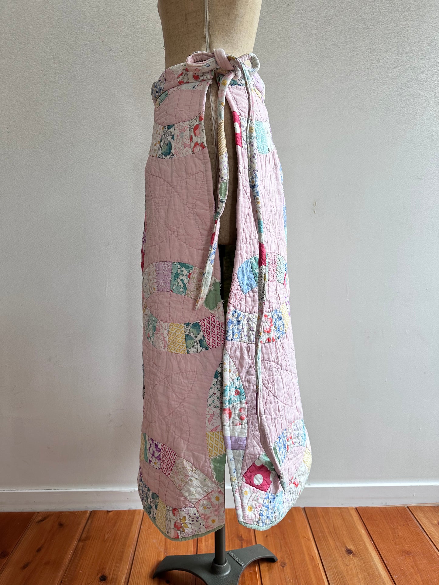old quilt wrap skirt