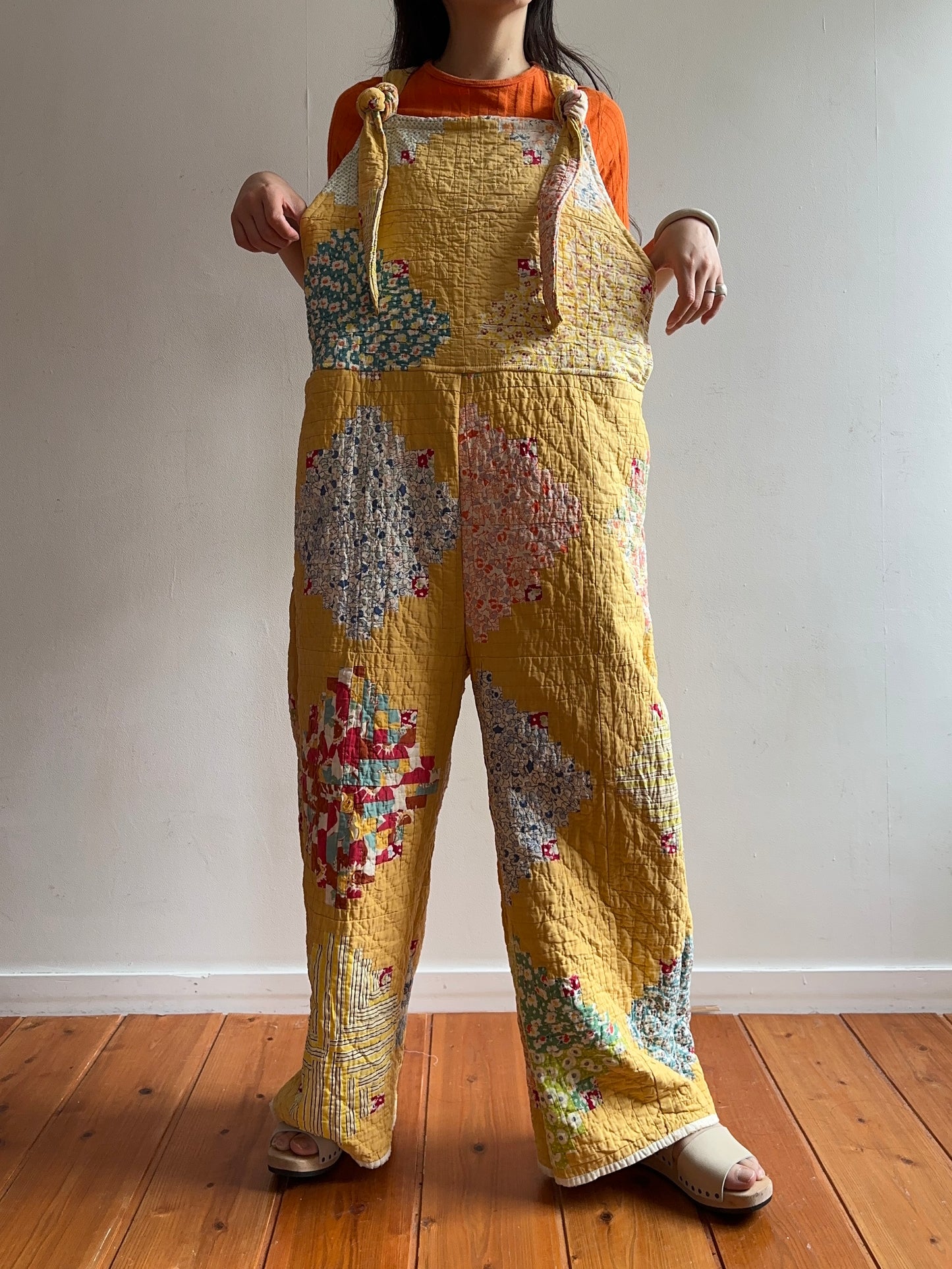 semi-antique quilt huge overall