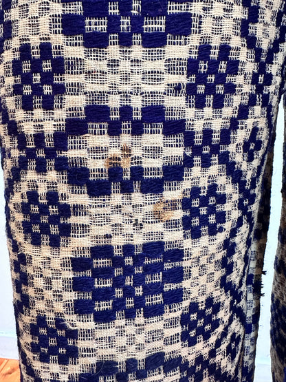 old coverlet wide tuck pants / navy× white