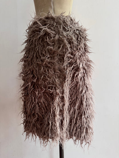 old fur short pants /grayge