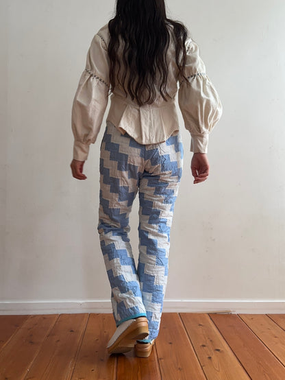 old quilt slim pants