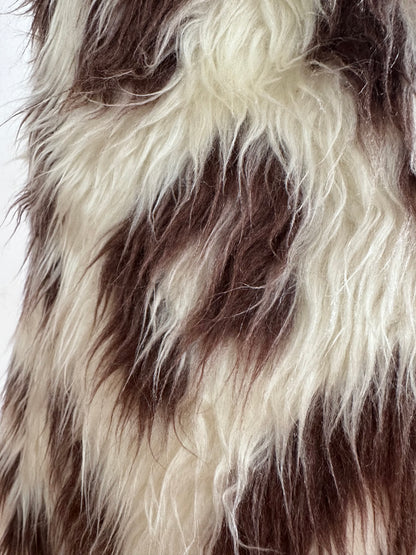 old fur half pants / snow leopard