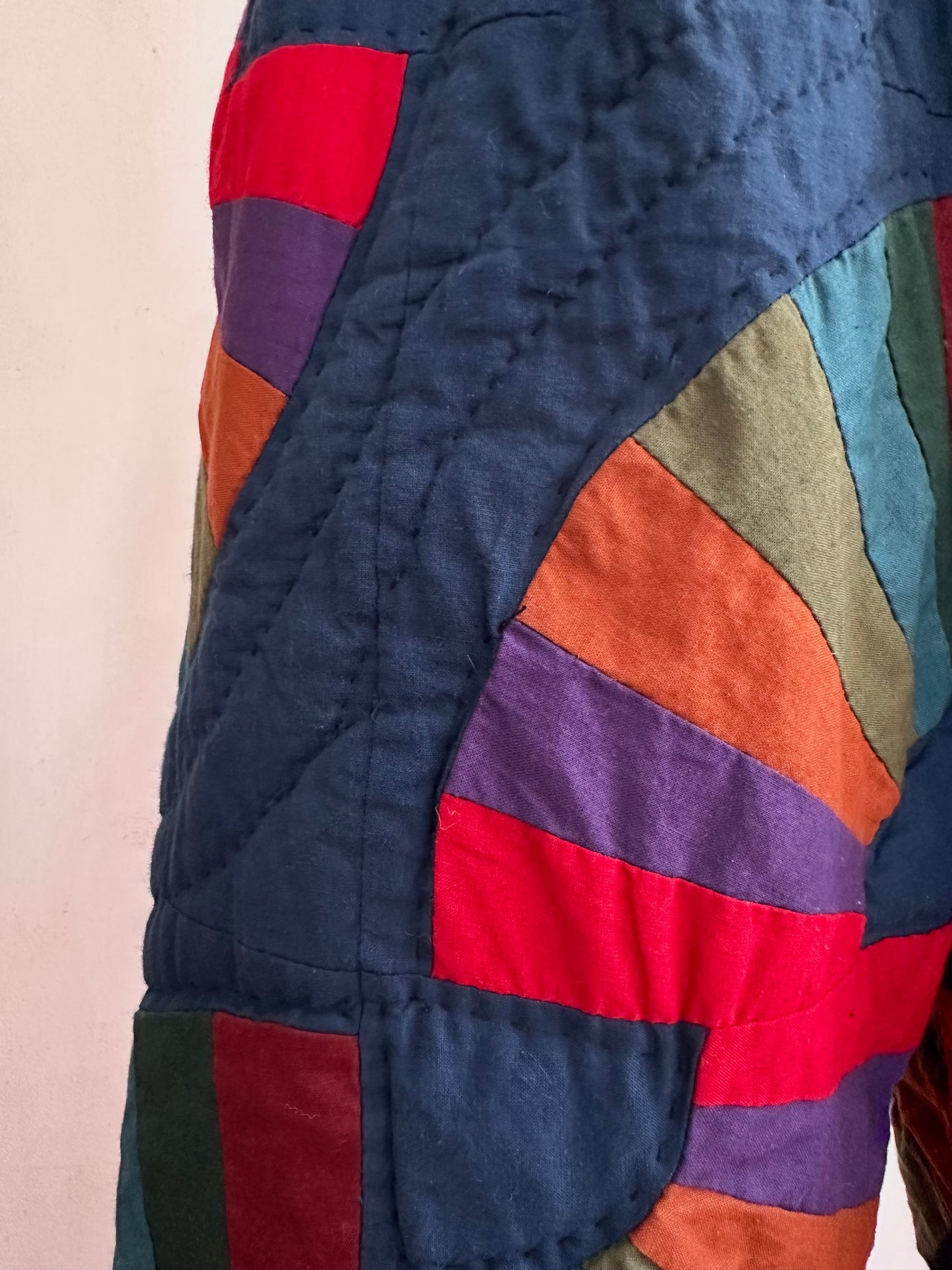 old quilt tuck wide pants