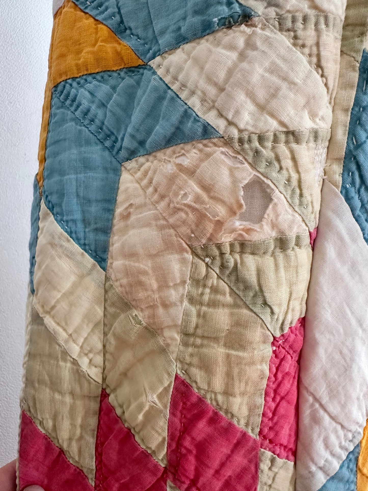 antique quilt pants