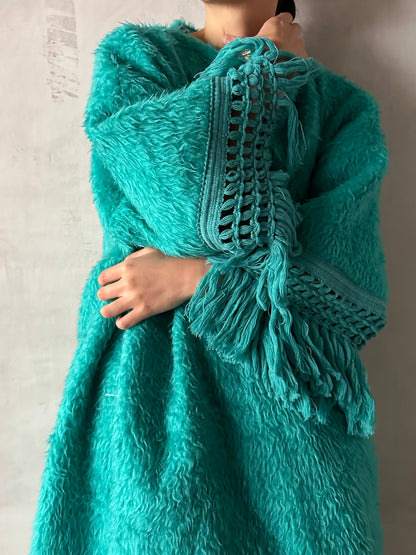 old fur fringe dress