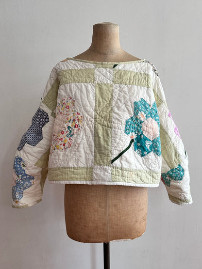 old quilt lantern tops