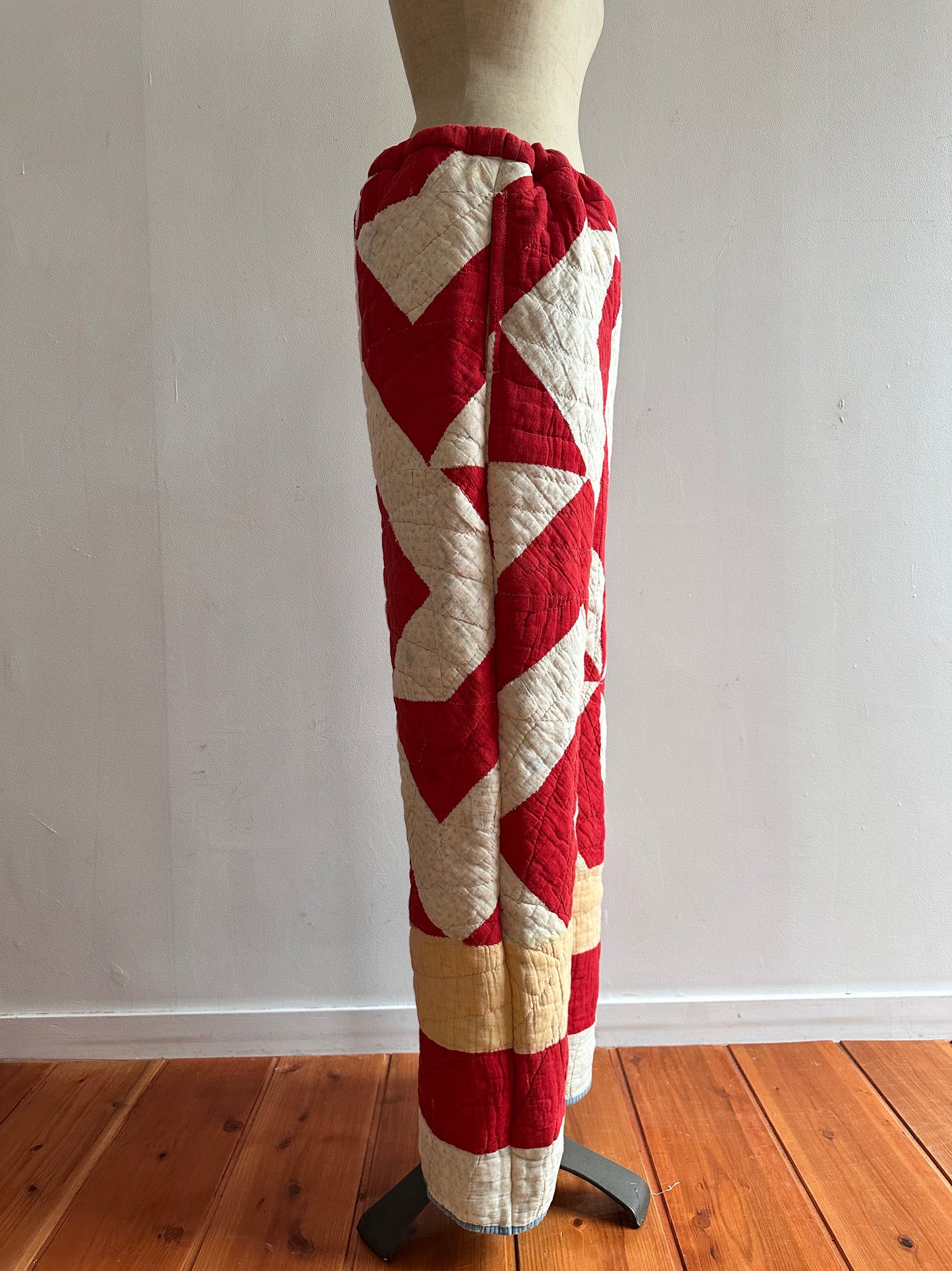 antique quilt pants