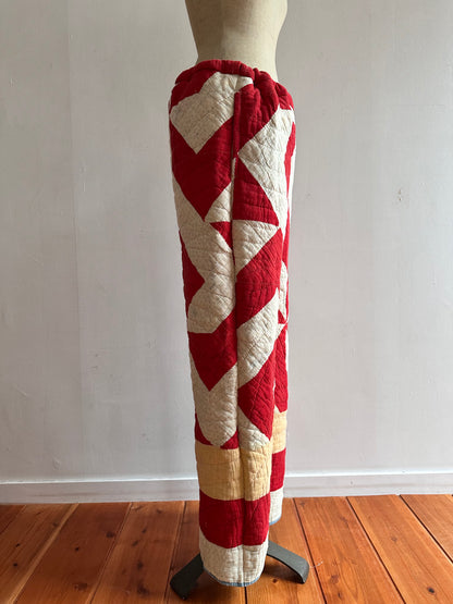antique quilt pants