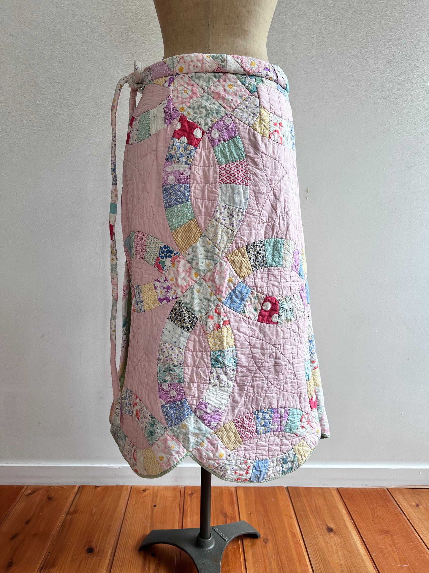 old quilt wrap skirt