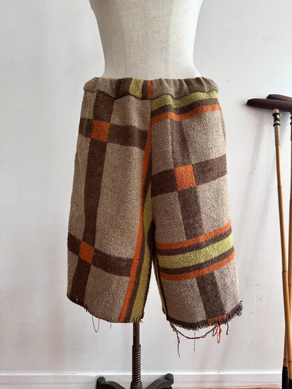 old blanket short pants