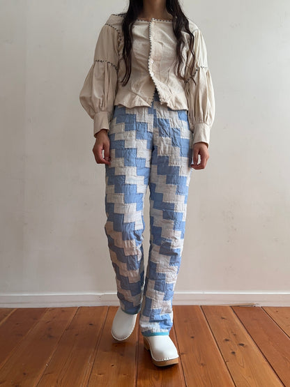 old quilt slim pants