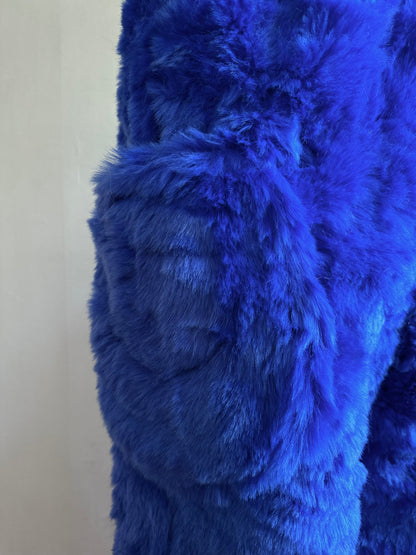 old fur pants / lapis lazuli
