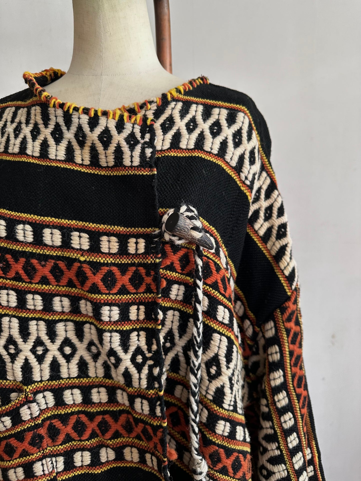 old handwoven textile set-up