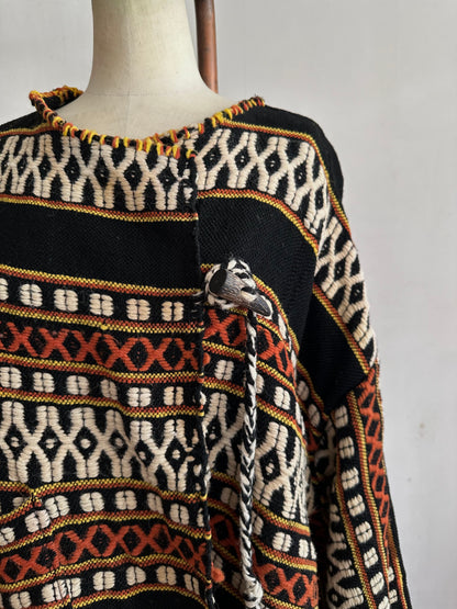 old handwoven textile set-up