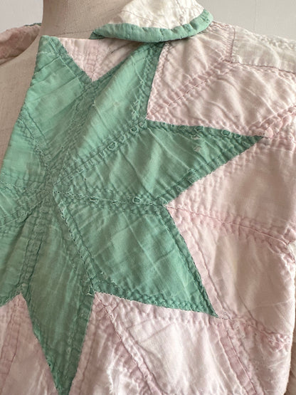 antique quilt short jacket