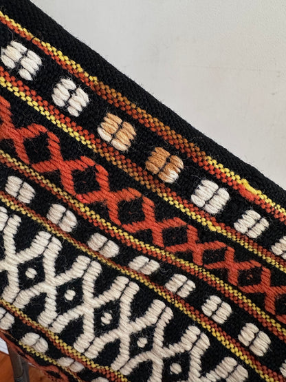 old handwoven textile set-up