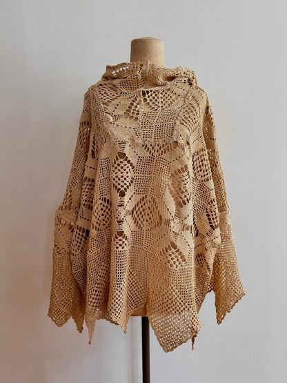 old crochet lace parka