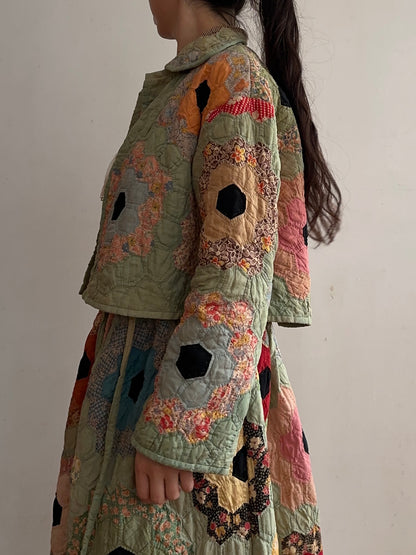 old quilt short jacket
