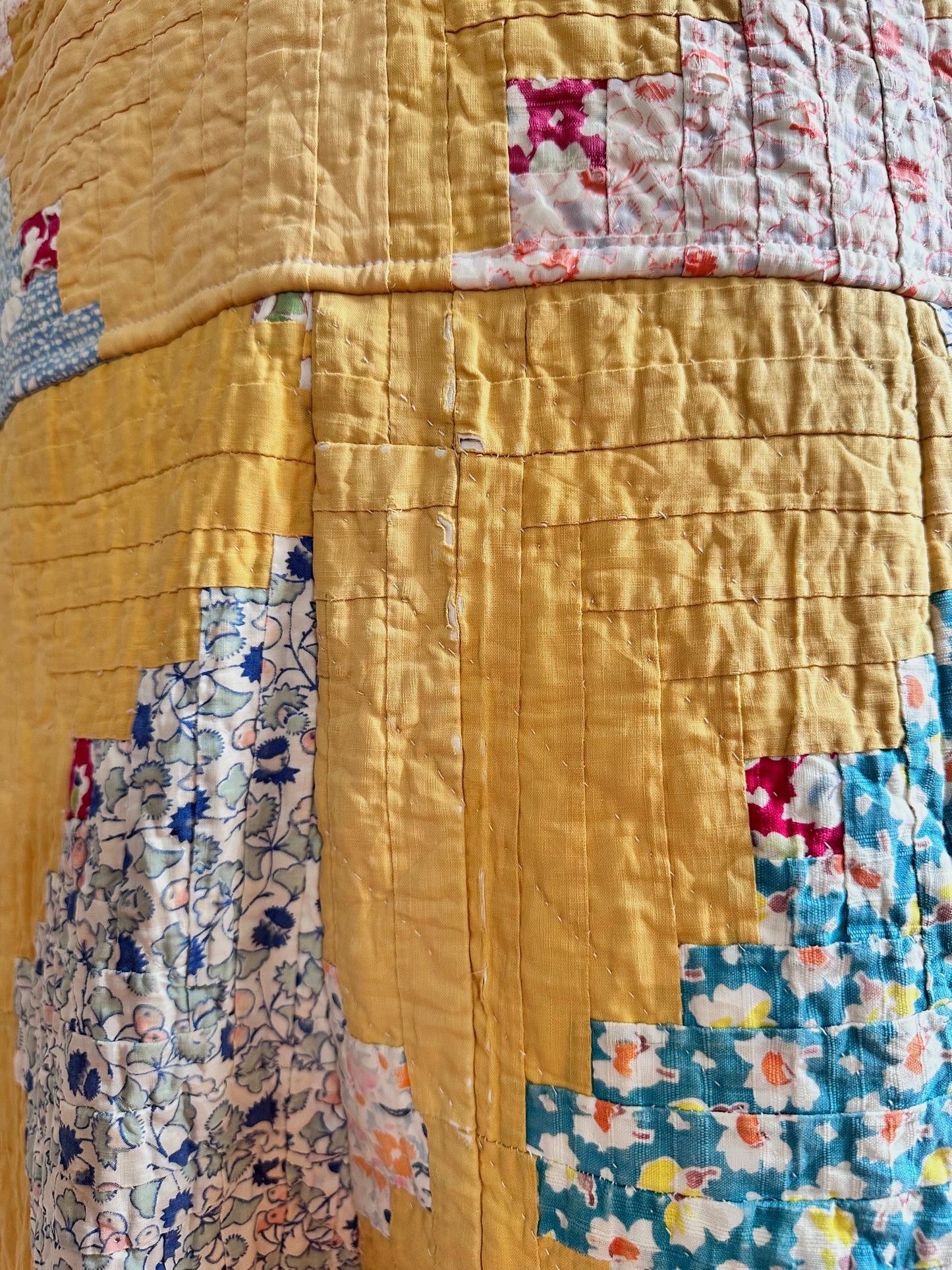 semi-antique quilt huge overall