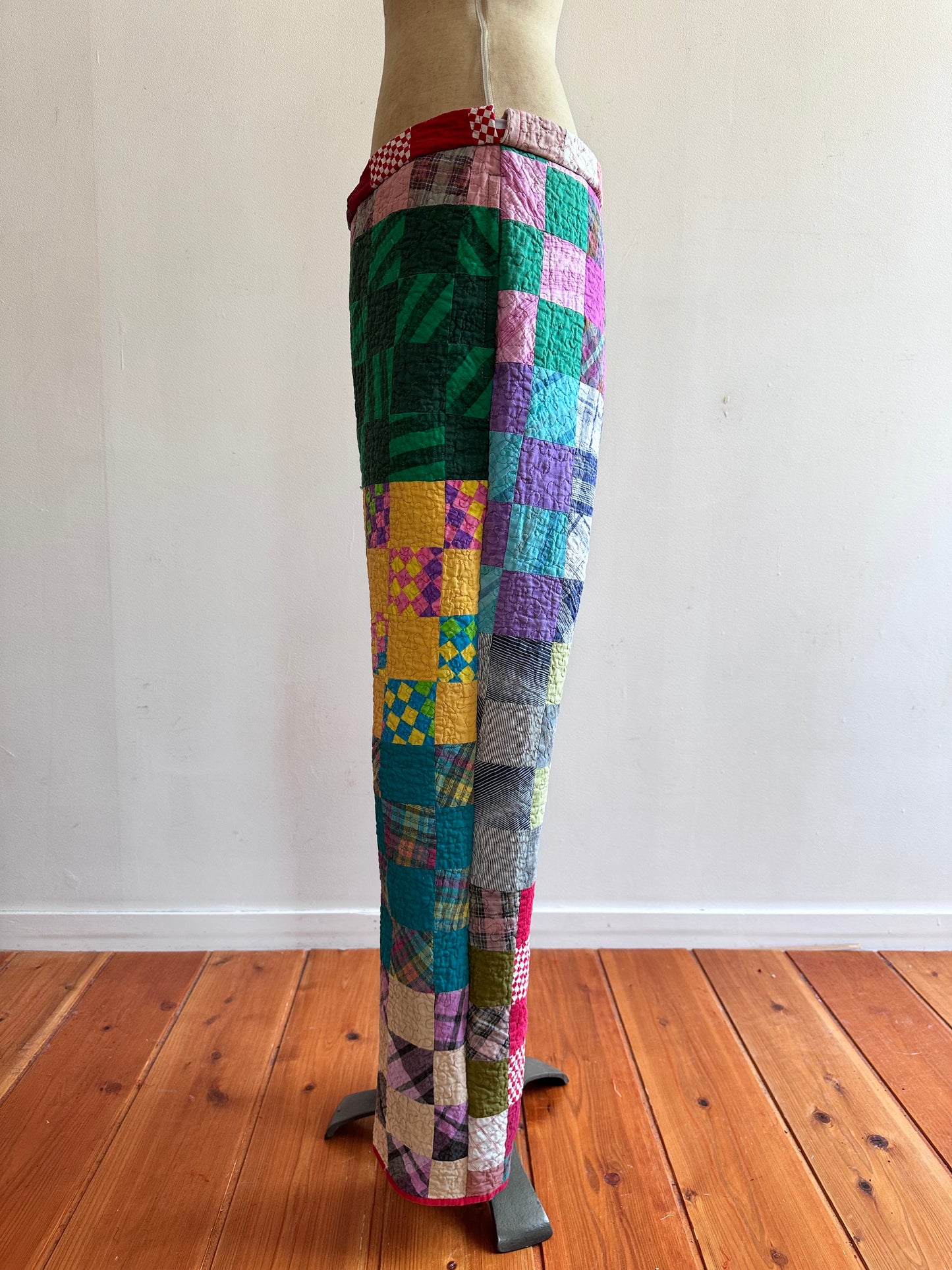 old quilt slim pants