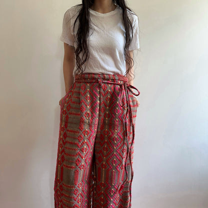 old coverlet tuck wide pants
