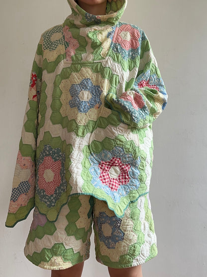 old quilt parka