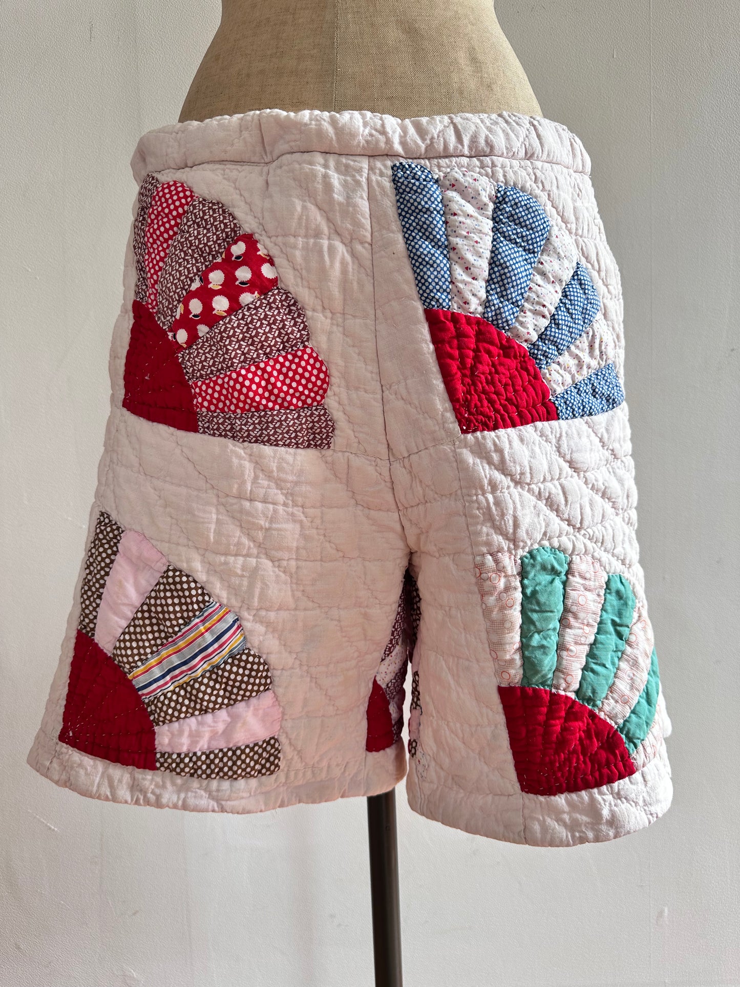 old quilt short pants
