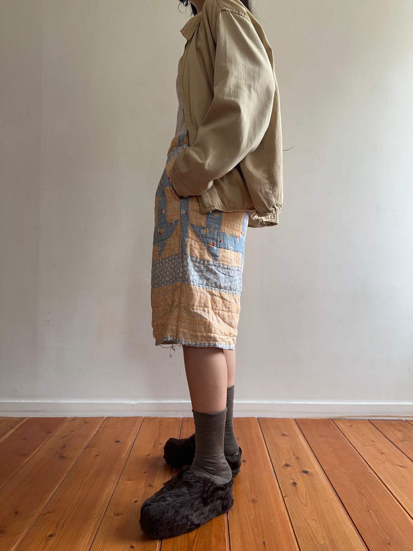 old quilt half pants