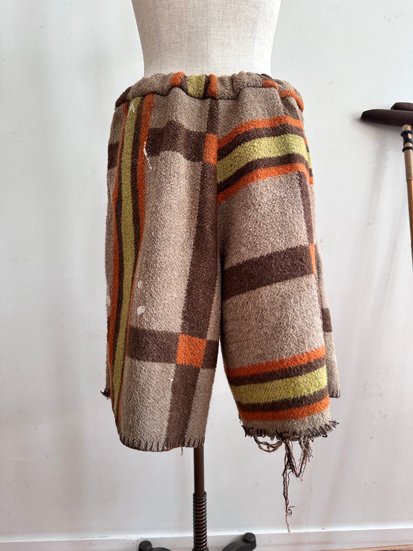 old blanket short pants