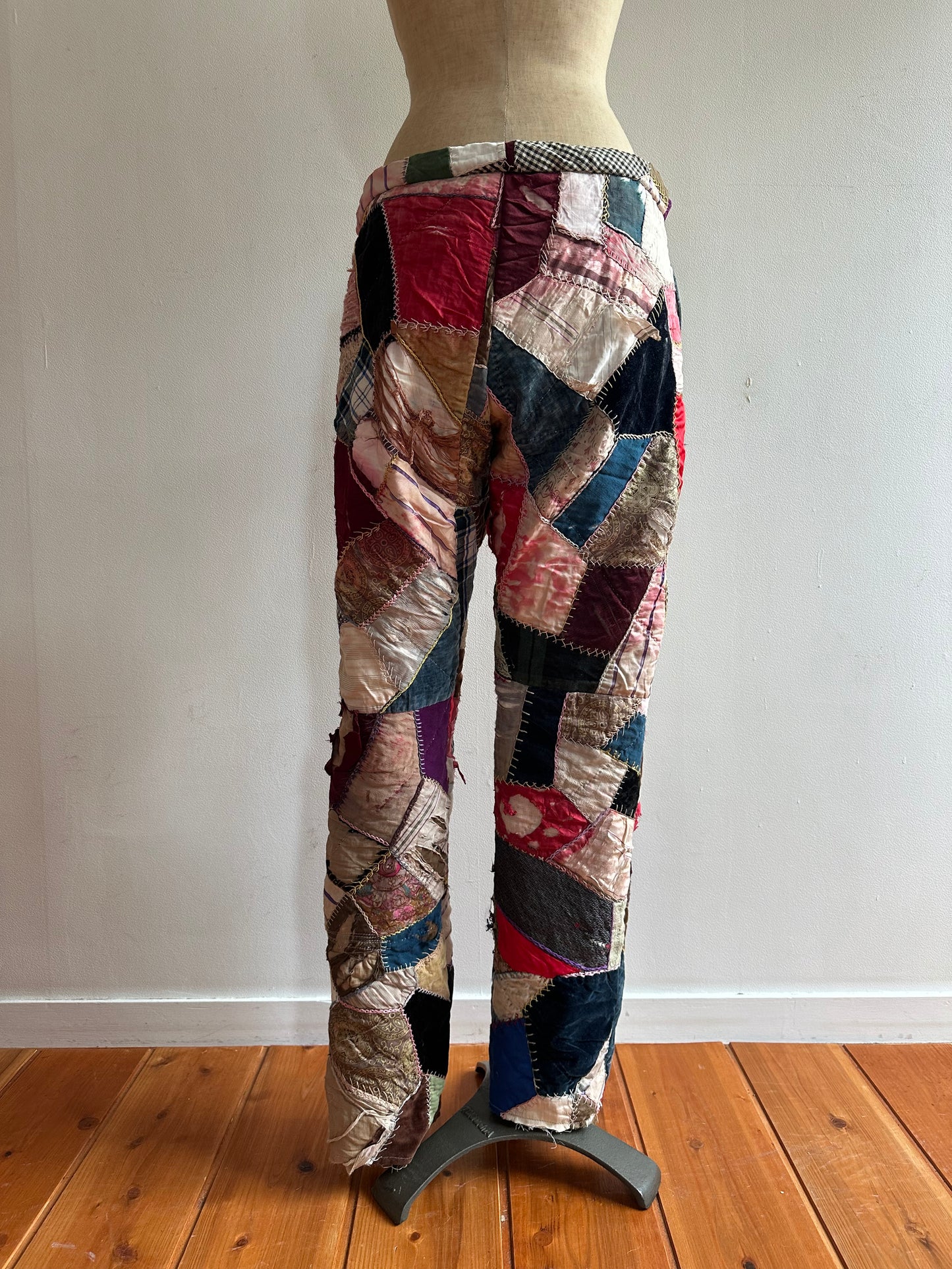 old quilt crazy slim pants