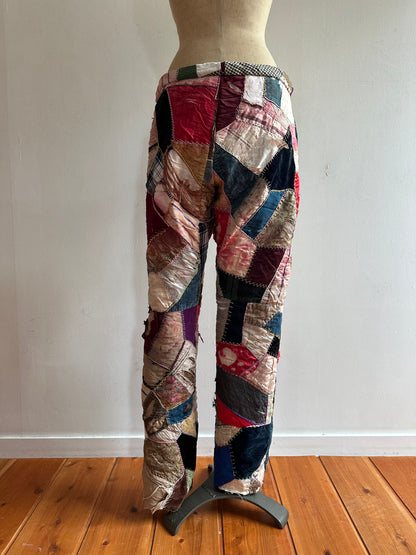 old quilt crazy slim pants