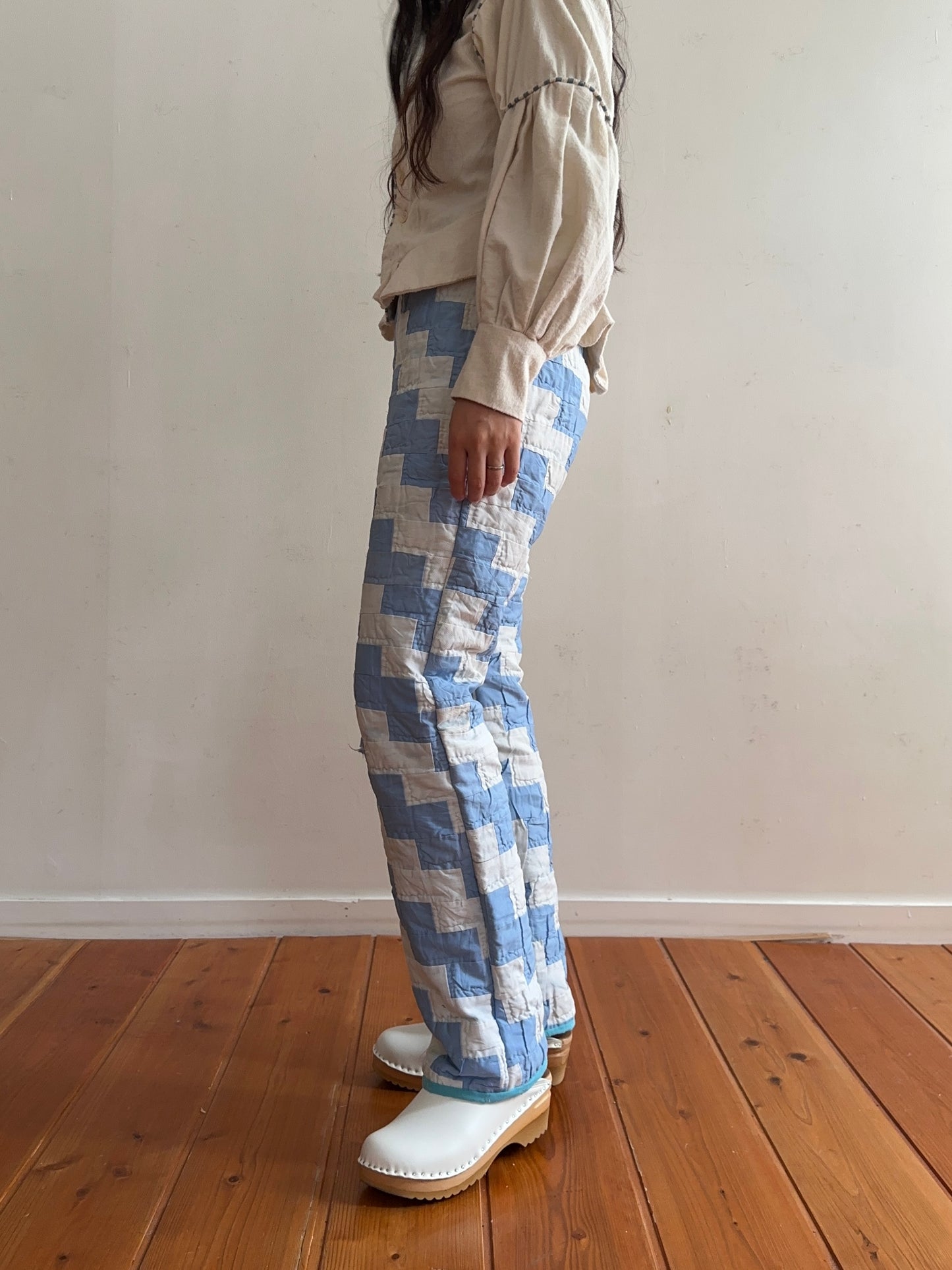 old quilt slim pants