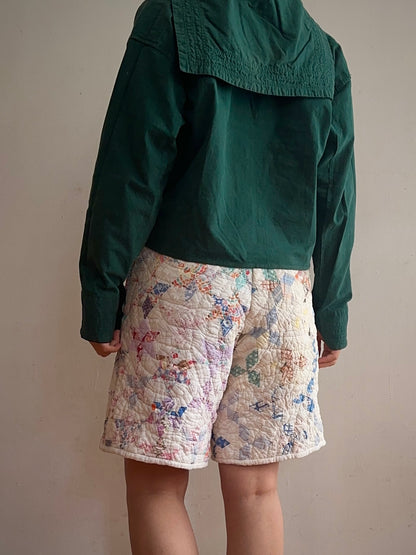 old quilt short pants