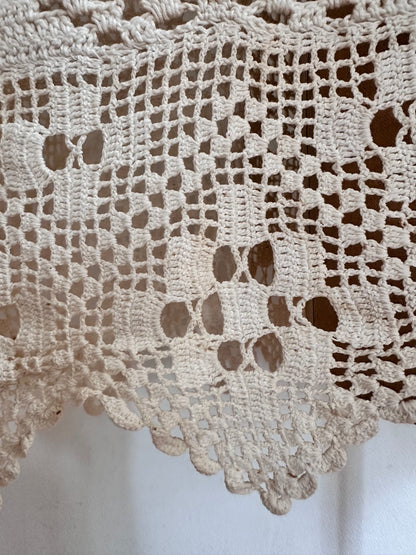 old crochet lace parka