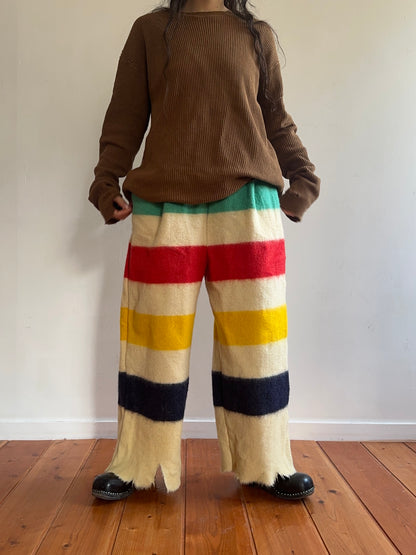 old blanket tuck wide pants