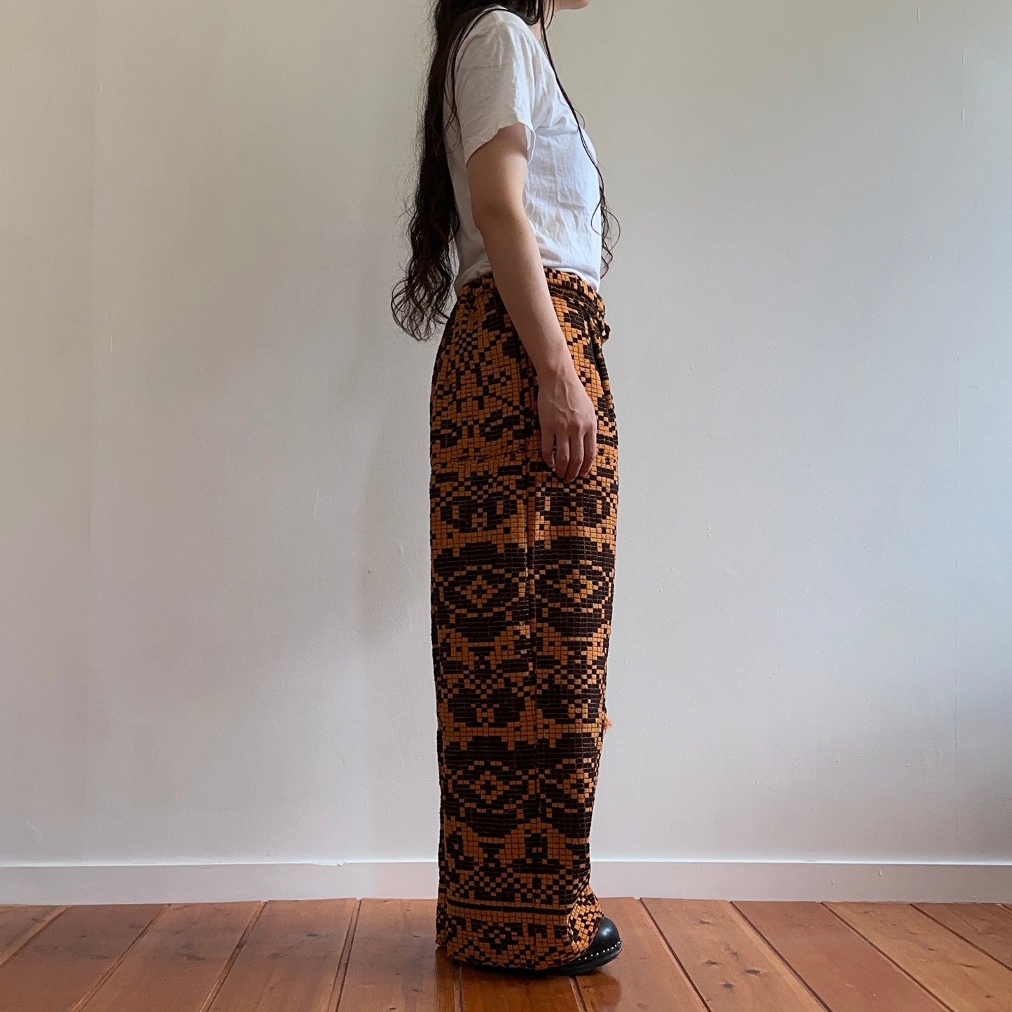 old coverlet tuck wide pants