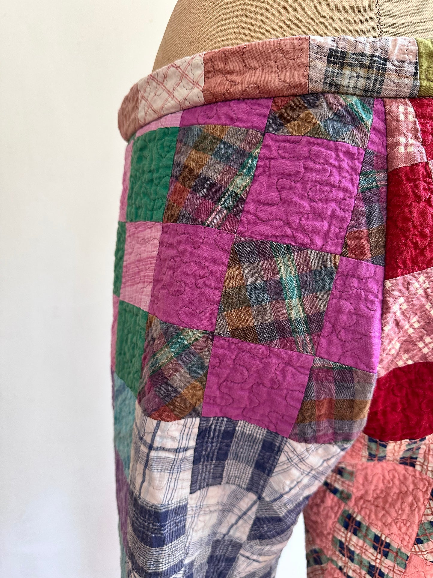 old quilt slim pants