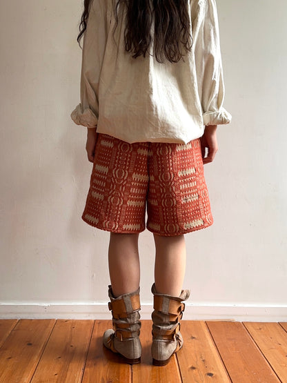 old coverlet short pants / terracotta